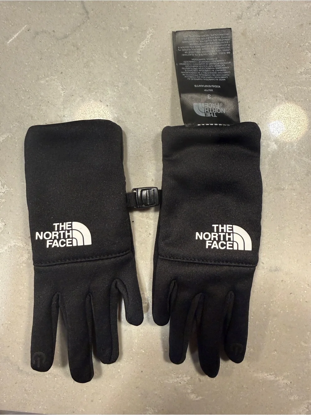 The North Face Black Kids Logo Gloves